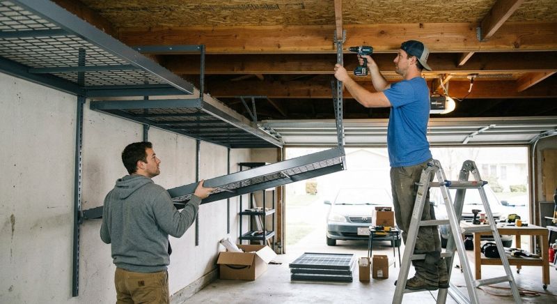 Ceiling Rack Installation in Silver Spring, MD