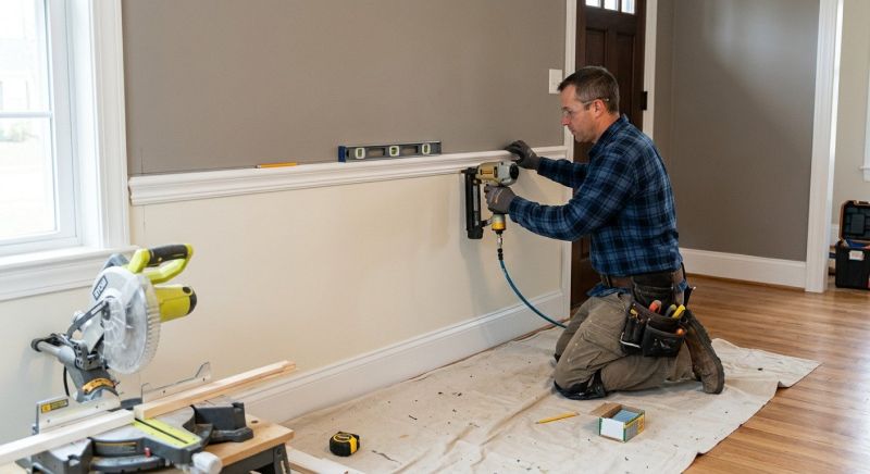 Chair Rail Installation in Wilmington, NC