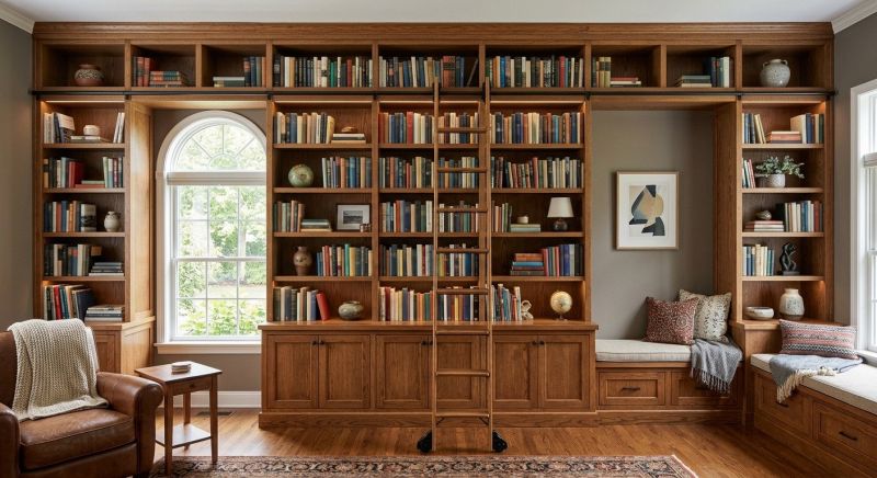 Custom Bookshelves Installation in Charlotte, NC