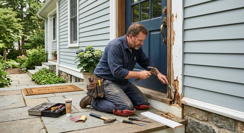 Exterior Door Trim Repair in Conroe, TX