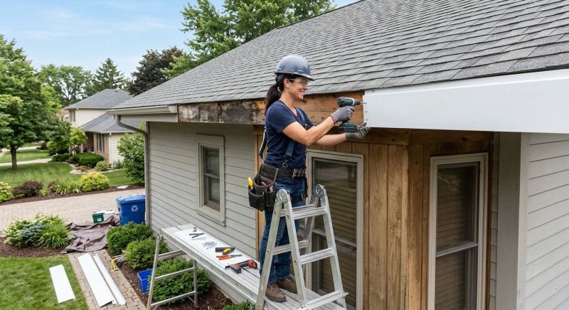 Garage Fascia Replacement in Overland Park, KS