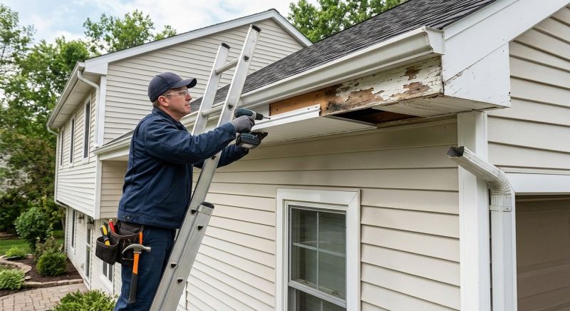 Soffit Damage Repair in Olathe, KS